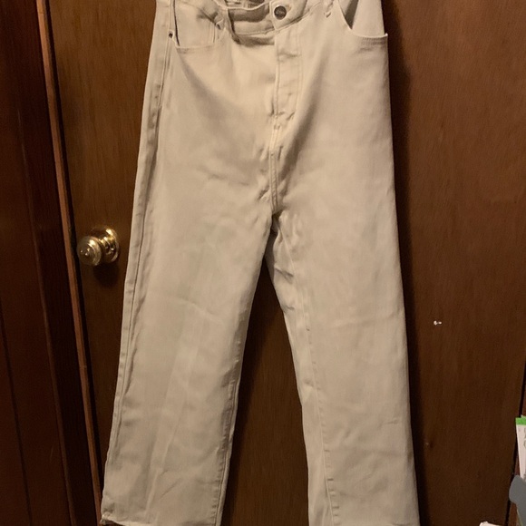 Women's Cream Ankle Jeans - Picture 1 of 8